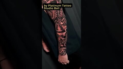 Stunning work by Platinum Tattoo Studio Bali #shorts #tattoos #inked #youtubeshorts