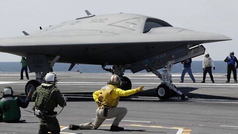 World's First Stealth Drone Fighter Jet in Action
