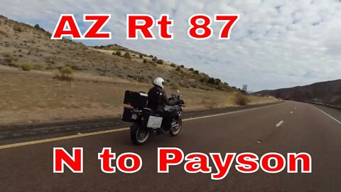 Rt 87 N to Payson AZ on MC ride