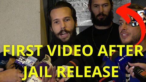 Andrew Tate | First video and interview after jail release of andrew tate and his brother