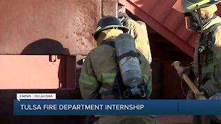 High school students getting hands-on experience through 'Tulsa Fire Internship Program'