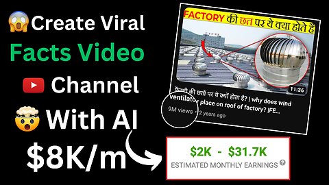 Create Fact Videos and Earn $8,326/month | YouTube Success Guide