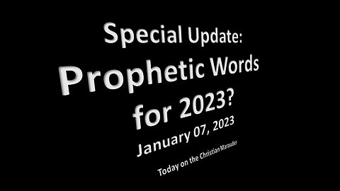 Prophetic Words for 2023