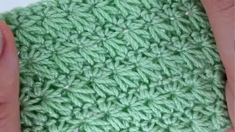How to crochet star stitch for blanket simple tutorial by marifu6a