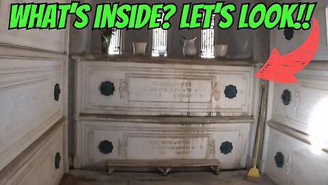 "WHAT’S INSIDE THESE MAUSOLEUMS? LET’S LOOK!! - Mausoleum Tour" (18March2024) Crypt Door