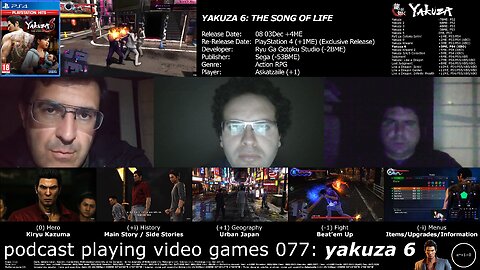 +11 003/004 003/013 003/007 podcast playing video games 077: yakuza 6