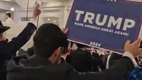 Jews dancing for their puppet Trump