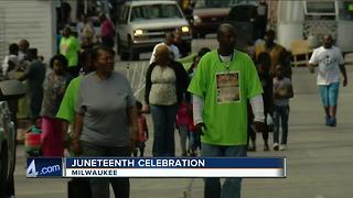 Juneteenth celebration in Milwaukee