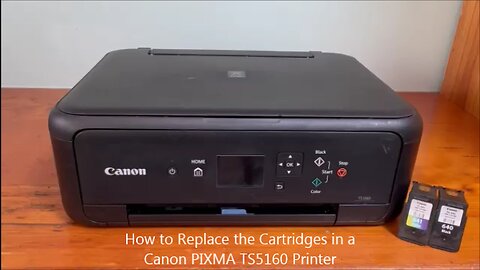 How to Replace the Cartridges in a Canon PIXMA TS5160 Printer