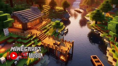 Calming Minecraft Scenes with Music to Relax, Study, Read or Sleep | Minecraft Ambience