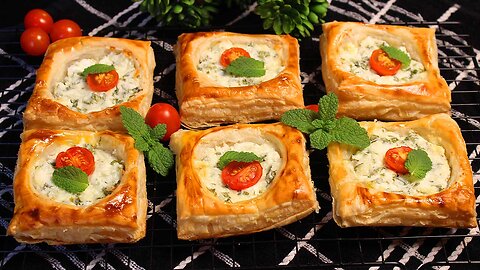 How to make Feta Puff Pastry I Best Savory Snack you have ever eaten