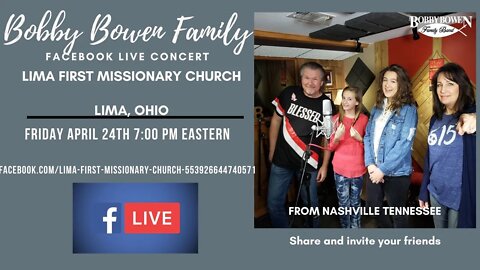 Lima Ohio Live Online Concert 4-24-20