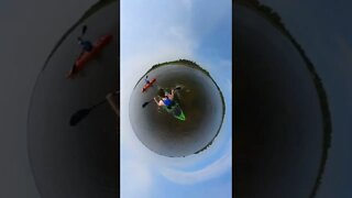 Kayaking on a tiny planet