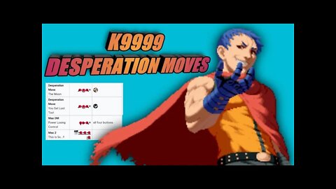 KoF 2002: K9999 - How to do Desperation Moves (mame4droid)