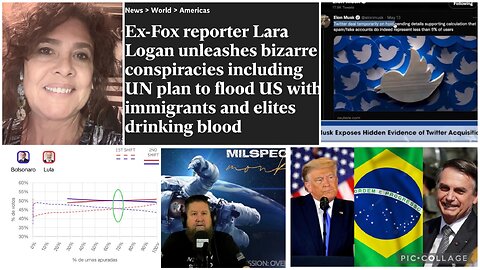 11/1/2022 Inside Brazil's Election, Twitter news, Lara on Satanic Elite,Censorship Proven