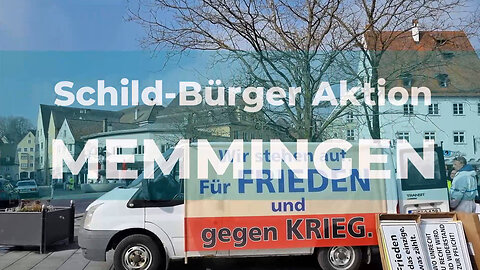 Schild-Bürger Aktion in Memmingen am 04.03.2023