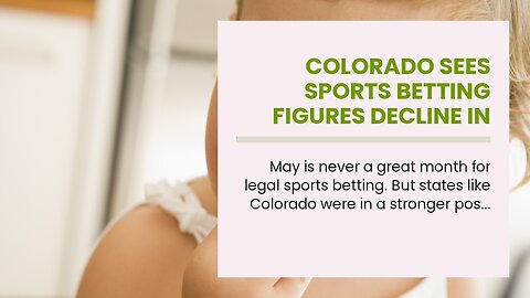 Colorado Sees Sports Betting Figures Decline in May