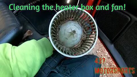 Cleaning the heater box and fan on the Camaro