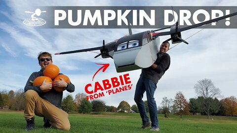 Pumpkin Drop? from a GIANT RC Plane?! 😨 💣