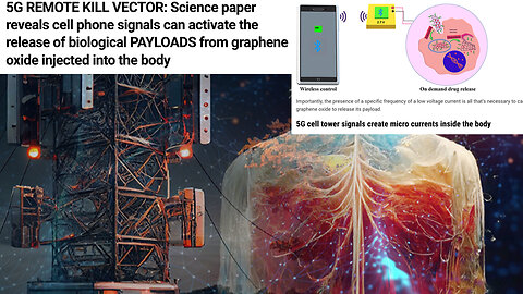 5G REMOTE KILL VECTOR: Science Paper Reveals Cell Phone Signals Can Activate the Release of Biological PAYLOADS from Graphene Oxide Injected Into Body (9/14/23) - Mike Adams + Doctor Rashid Buttar, Karen Kingston & Todd Callender