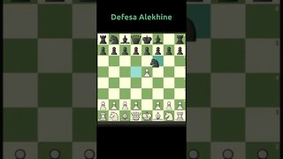 DEFESA ALEKHINE E XEQUE MATE EM 10 LANCES 🔥🔥CUIDADO #Shorts #Xadrez #Chess