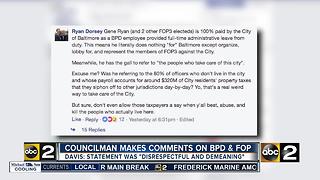 Councilman gets heat for comments about FOB, BPD