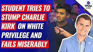 Student Tries To Stump Charlie Kirk On White Privilege & Fails Miserably