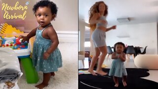 DaBaby & Danileigh's Daughter Velour Dances Wit Mommy! 💃🏾
