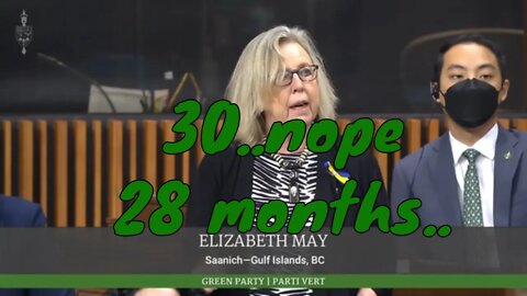 Elizabeth May's Dire 28 Month Warning 😵2 degree warming, point of no return? 🌡🌎