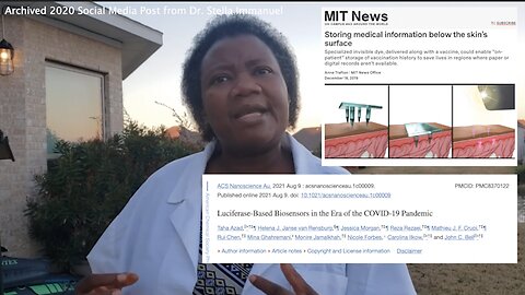 Dr. Stella Immanuel | "This Whole Thing Is About Setting Us Up for Vaccine." - Dr. Stella Immanuel 2020