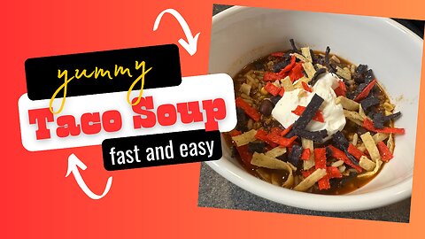 QUICK & EASY Taco Soup -Crockpot Dump & Go "Oopsies and Easies" from your pantry! #souperCKcollab
