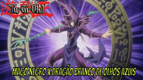 Yu Gi Oh Master Duel Ranked - deck de mago negro contra dragão branco de olhos azuis