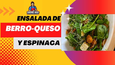 Ensalada de Berro y Espinaca con Queso Feta