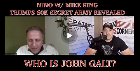 NINO W/ Mike King - Trump's Top Secret 60K Military Army Exposed. The War Is Real. TY JGANON, SGANON
