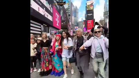 ►🚨🇺🇸🇷🇺 Times Square with Color Song & Pancakes celebrating Slavic 'Maslenitsa' festival this weekend