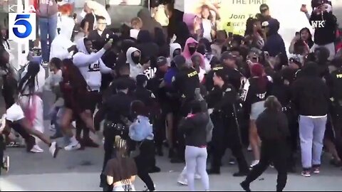 MASSIVE 200 Person Brawl At Long Beach