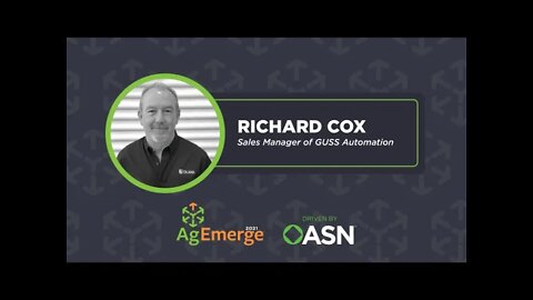 AgEmerge 2021 Richard Cox GUSS Automation