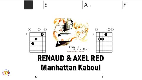 RENAUD & AXEL RED Manhattan Kaboul - (Chords & Lyrics like a Karaoke) HD