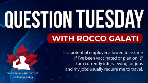 Question Tuesday with Rocco - Is a potential employer allowed to ask me if I've been vaccinated