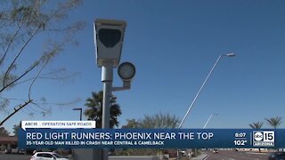 Phoenix near the top in red-light runners