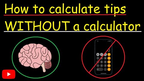 How to calculate 15% tip MENTALLY (Easy)