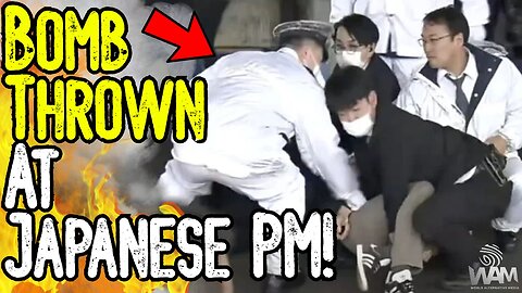 BREAKING: Bomb Thrown At Japanese Prime Minister! - ASSASSINATION ATTEMPT!