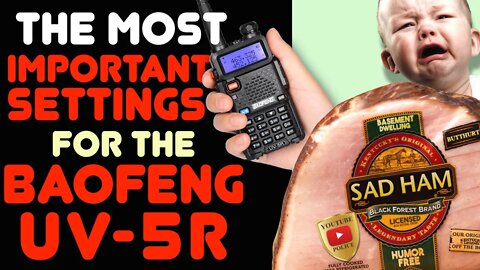 Before You Use Your Baofeng UV-5R, Change These Settings! - How To Change Menu Options On A UV5R