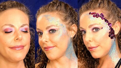 ASMR 💕 Gorgeous Mermaid Makeup, Ultra Relaxing, Face Brushing with Corrina & Shaun ⚡