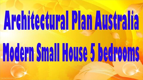 Modern Small House 5 bedrooms Architectural Plan Australia