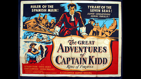THE GREAT ADVENTURES OF CAPTAIN KIDD (1953) -- colorized