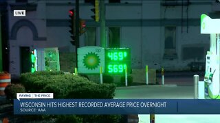 Wisconsin sees highest recorded average price for gallon of gas