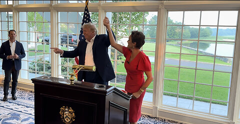 President Trump Speaks at Kari Lake’s Book Signing Event at Trump National Golf Club