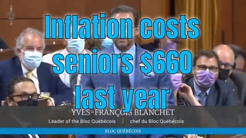 Seniors out $660 spending power after inflation - PBO. Liberal add $815 for next year, enough???