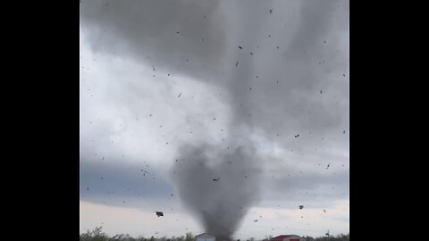 Tornado in Andover, Kansas Destroys House